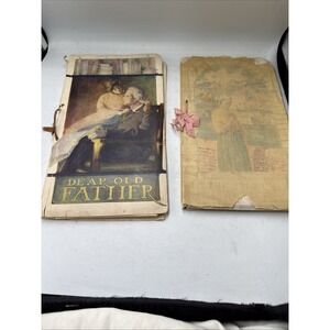 Lot Of Two 2 Vintage 1910's S. Woodard Books Paper bound Fragile Ephemera